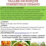 Cartel del taller de bosque urbano comenstible