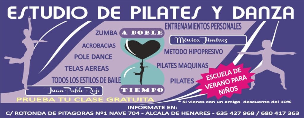 Cartel academia "A doble tiempo"