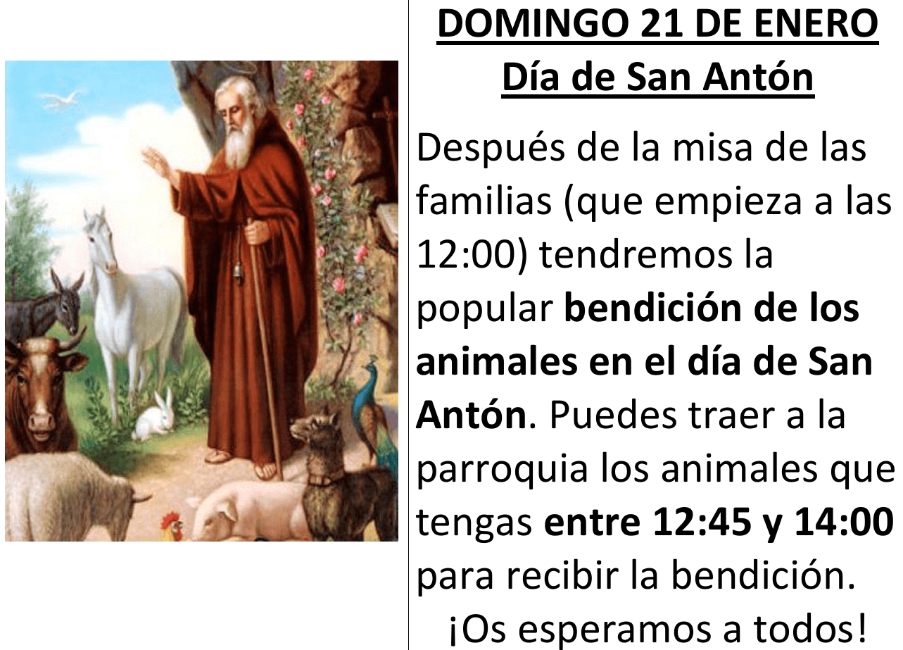 parroquia san anton 21 de enero.