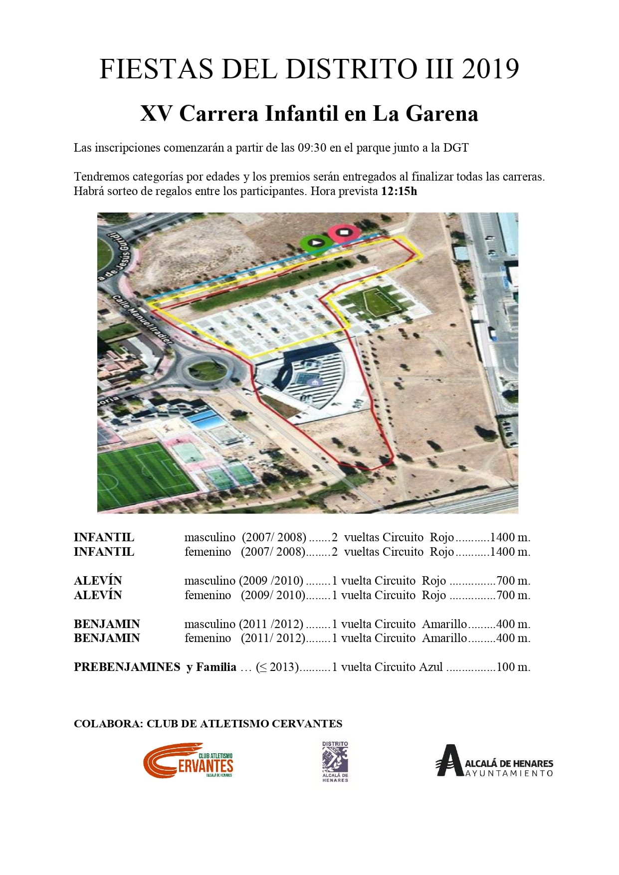 Carrera Infantil - Recorrido y categorías