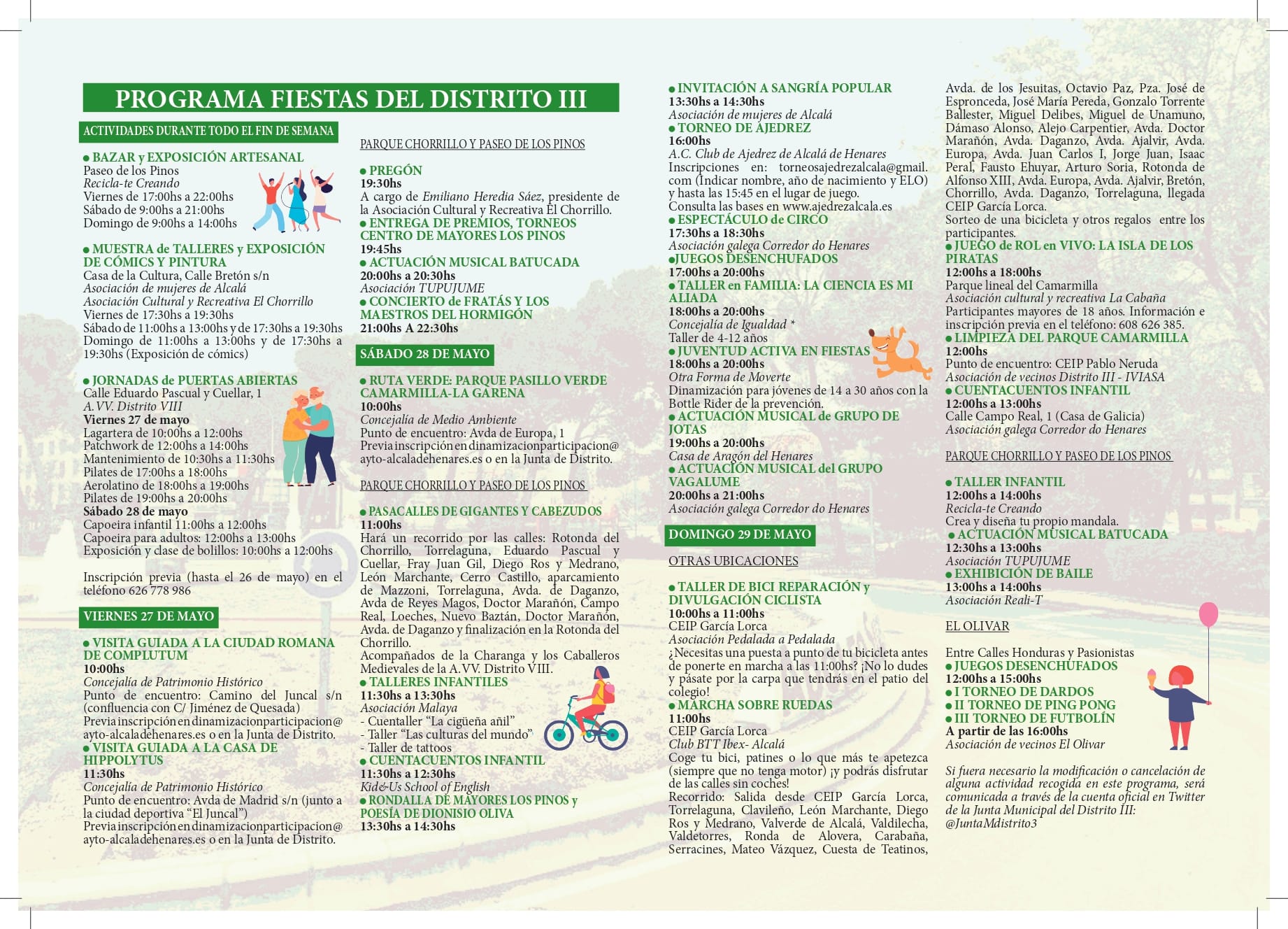 Programa de Fiestas del Distrito III 2022